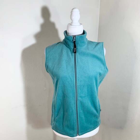 Woolrich Green Fleece Vest size S - Picture 1 of 8